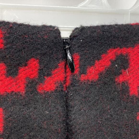 Talbots oversized hounds tooth print wool pencil skirt academia preppy classic - Picture 5 of 5